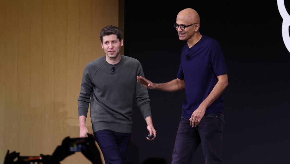 Sam Altman y Satya Nadella