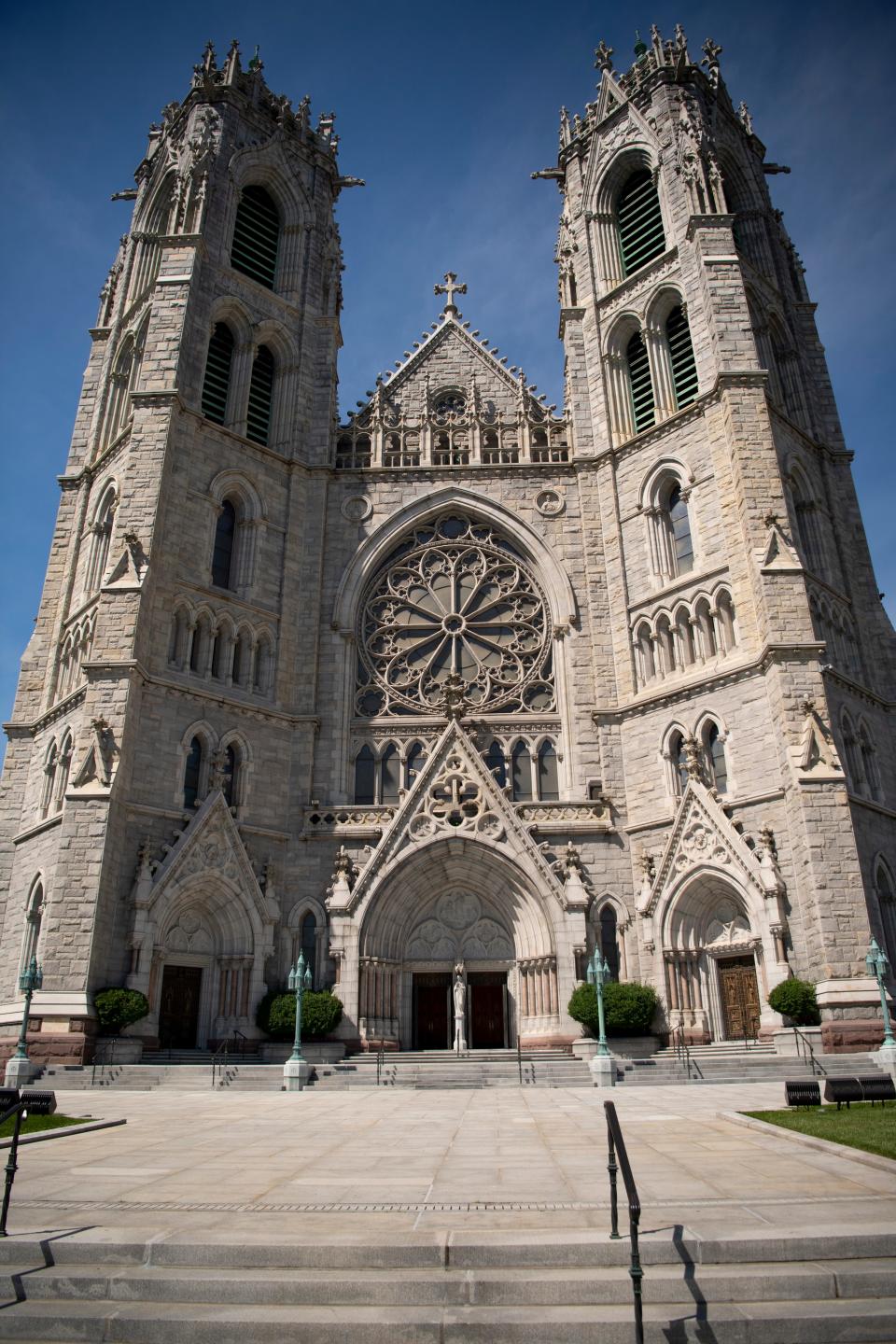 Cathedral Basilica of the Sacred Heart in Newark. Critics say New Jersey's Catholic dioceses haven't lived up to a promise to be more transparent about clergy abuse accusations.