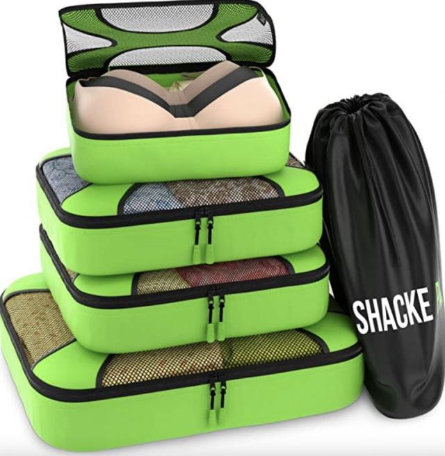 Organizador de equipaje plegable para colgar, estantes de viaje,  organizador de maleta, gran capacidad, paquete más en tu maleta para viajes  o colgar