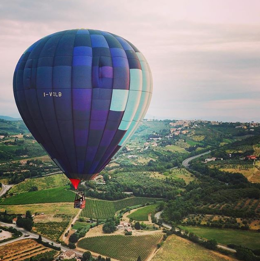 Ballooning is the best way to take in the quintessential Tuscan fields. Photo: paulriddellphotography on Instagram