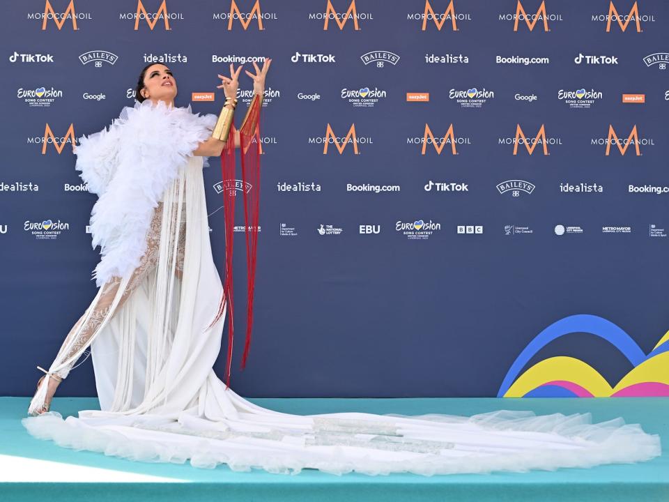 Blanca Paloma attends the 2023 Eurovision Song Contest opening ceremony.