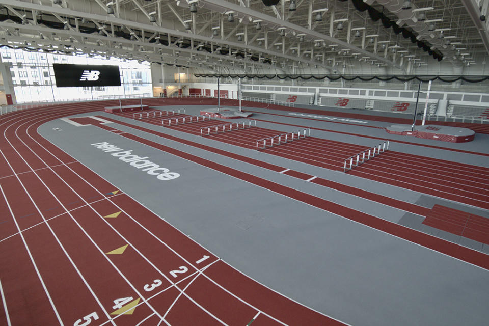 A look at the track inside The Track at New Balance in Boston. - Credit: Courtesy of New Balance