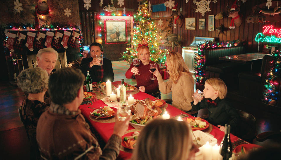 Tom Butler as Sam, Martin Henderson as Jack Sheridan, Alexandra Breckenridge as Mel Monroe, and Ezra Wilson as Theo in 