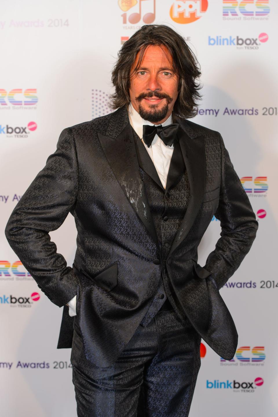 Laurence Llewelyn Bowen arriving at the Radio Academy Awards 2014, at the Grosvenor House Hotel, in central London.