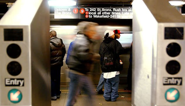 New York City subway turnstile (Stephen Chernin/Getty Images)