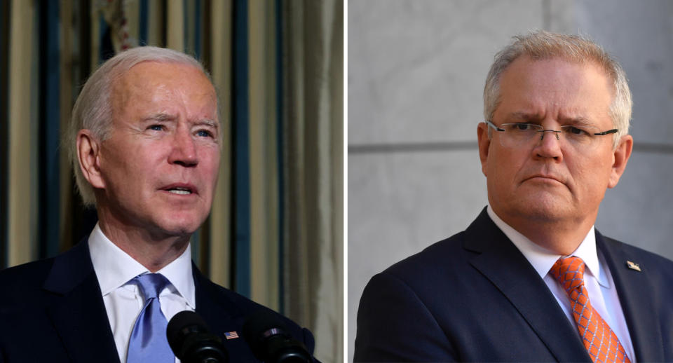 Scott Morrison awaits to see if Australia will enjoy a similarly strong relationship with the US under Joe Biden. Source: Getty