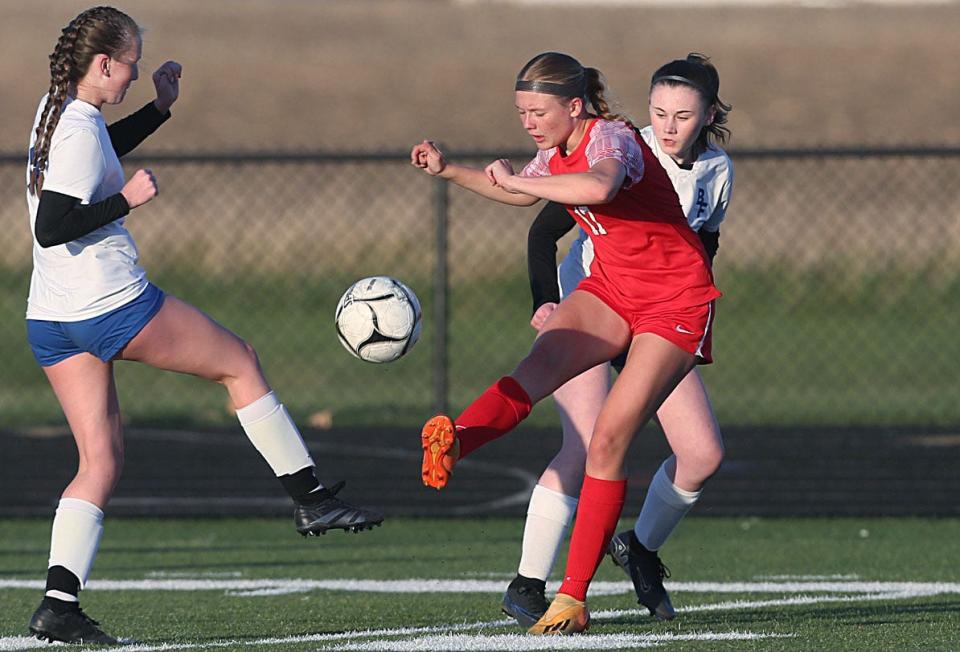 Sammy Johnson has made a positive impact on defense at outside back as a freshman for the Gilbert girls soccer team.