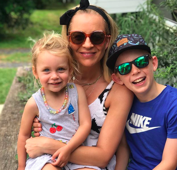 <span>Carrie is already mum to her 11-year-old son Oliver, whom she had with her late husband Greg Lange, and three-year-old Evie whom she had with her current partner Chris Walker. </span>Source: Instagram/bickmorecarrie