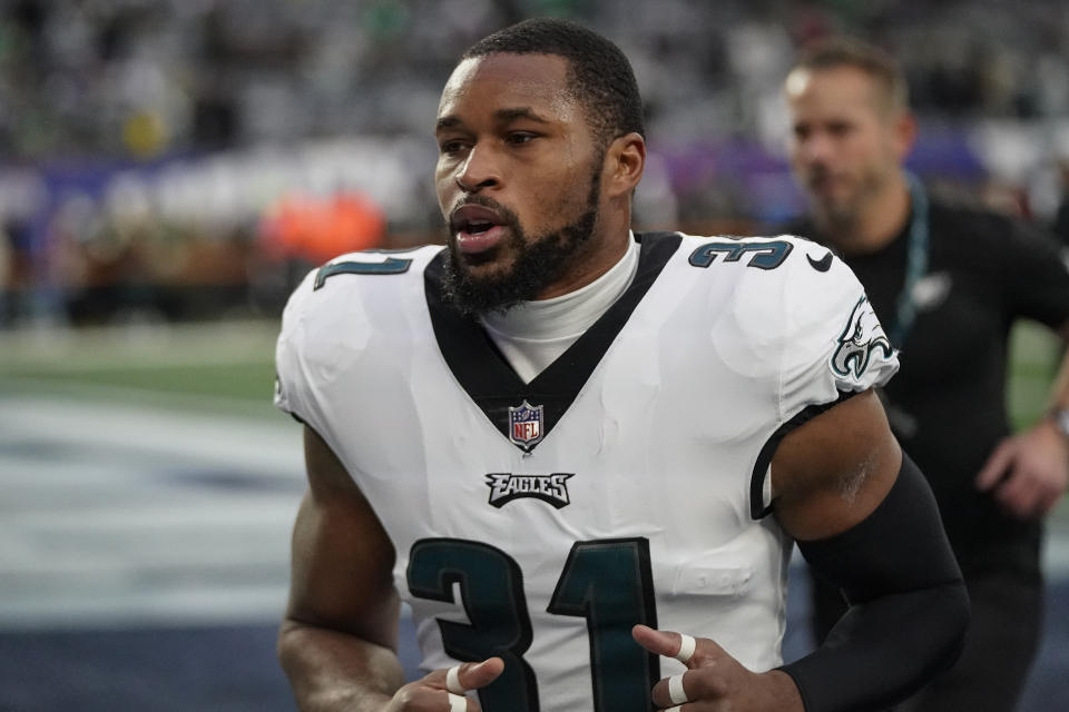 Der Safety der Philadelphia Eagles, Kevin Byard, wurde von den Eagles weniger als fünf Monate nach seinem Tausch durch das Team entlassen.  (AP Photo/Bryan Woolston)