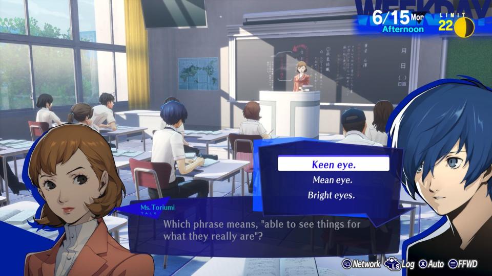 persona 3 reload, class