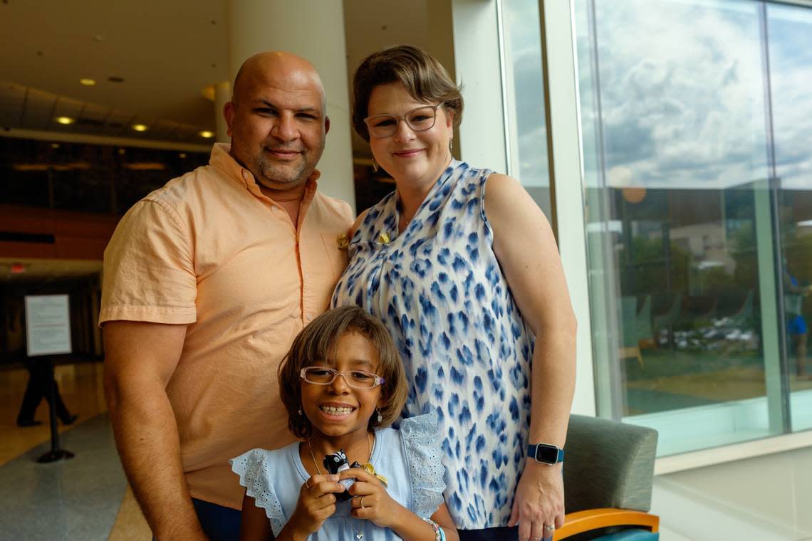 Left to right: Tony Locklear, Gracie Locklear, and Blair Locklear who has participated in CCP program.