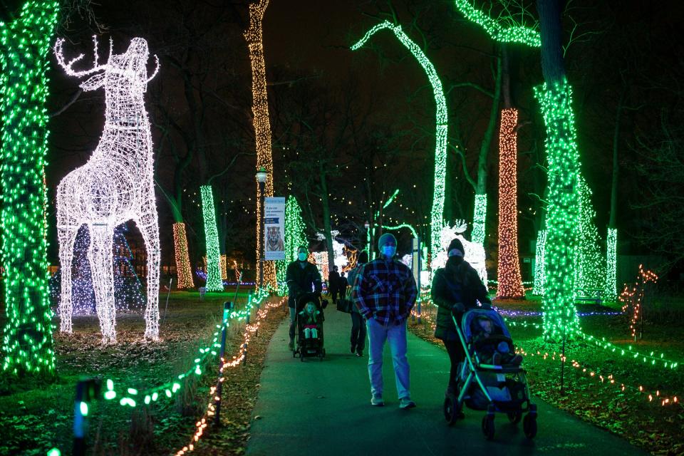 Wild Lights at the Detroit Zoo in Royal Oak.