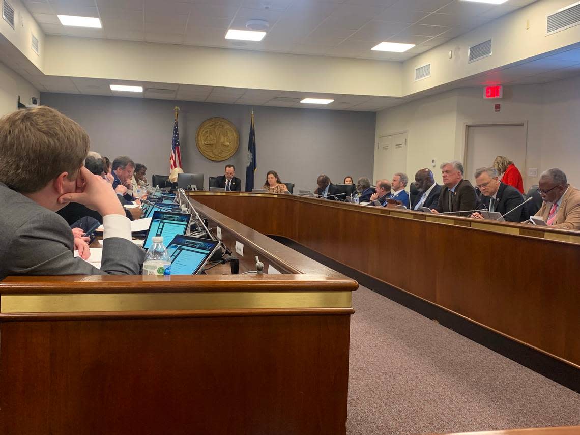 The South Carolina House Ways and Means Committee discusses its budget proposal on Wednesday Feb. 22, 2023. Joseph Bustos/jbusto@thestate.com