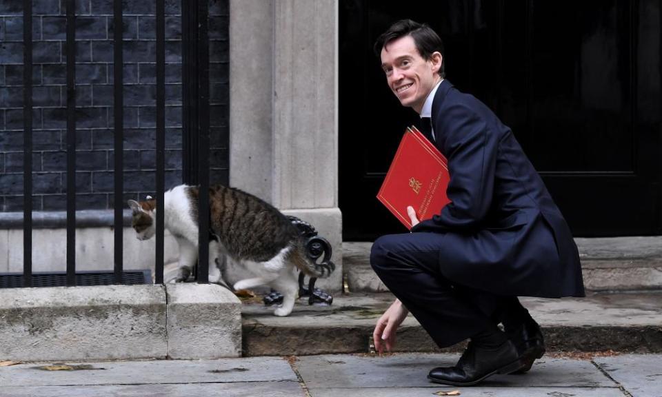 Rory Stewart and Larry the cat in Downing Street
