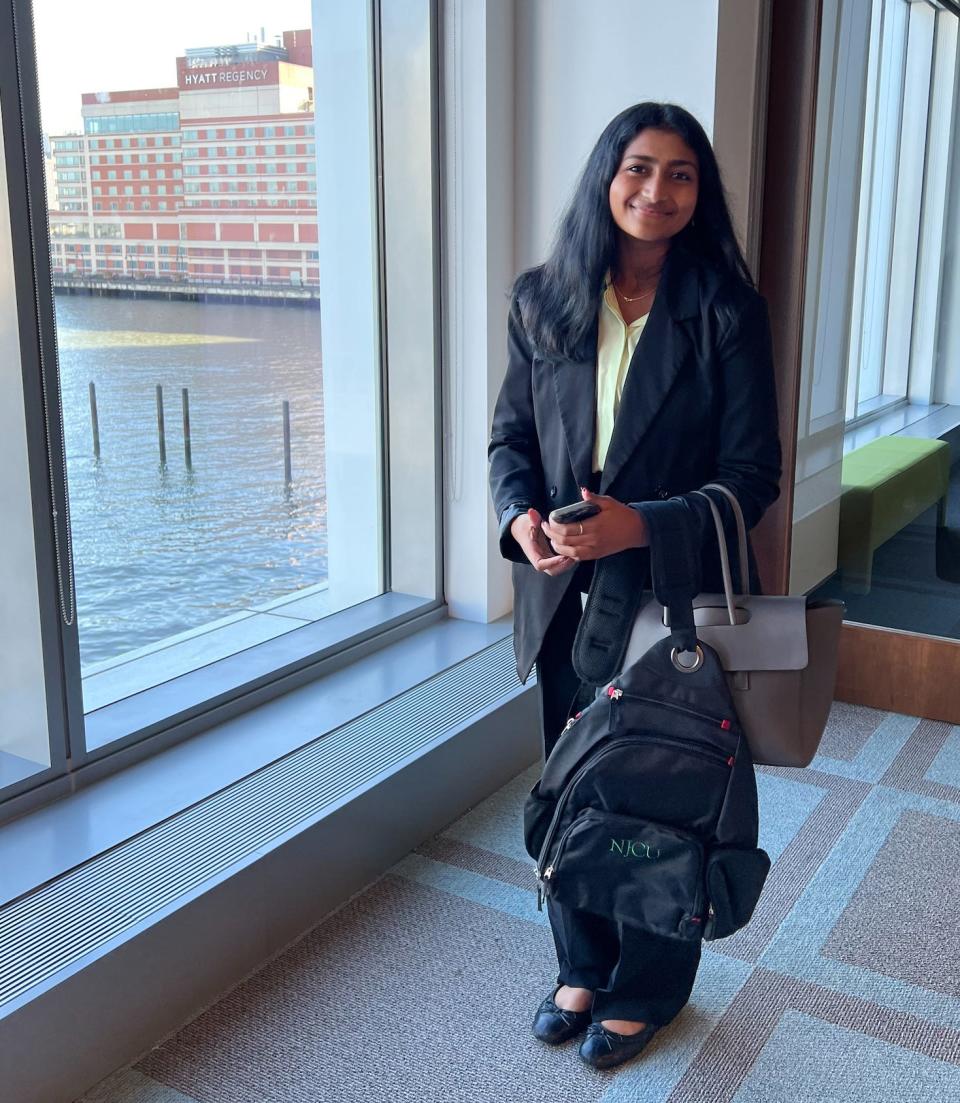 Akshaya Karanam of Woodbridge, a junior at Mount Saint Mary Academy in Watchung, attended the Exploring Finance Workshops at the NJCU School of Business and the Members Exchange stock exchange in Jersey City.