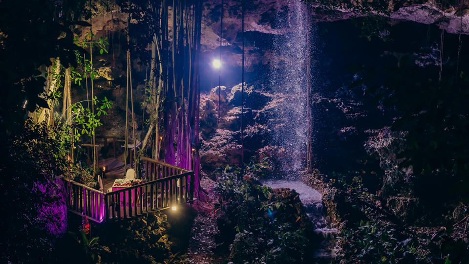 A cenote at Eden Roc Cap Cana