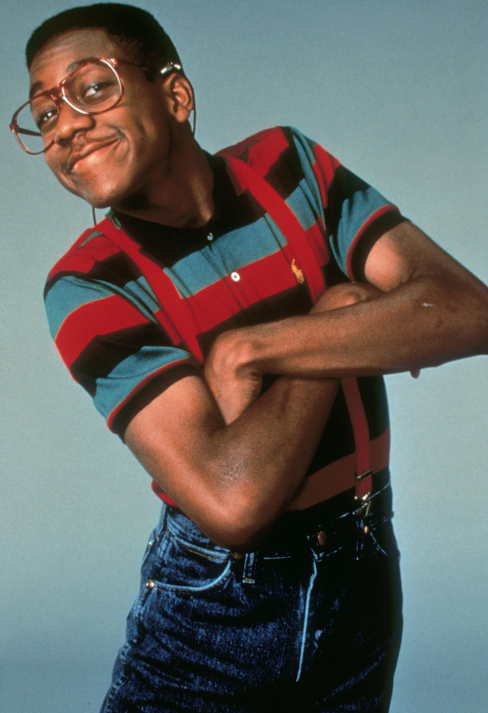 American actor Jaleel White, who stars as Steve Urkel in the television series 'Family Matters', circa 1990. (Photo by Fotos International/Archive Photos/Getty Images)