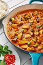 <p>This Thai Red Curry recipe is SO flavourful and we can't wait to make this recipe everyday for like, the rest of our lives. Yep, it's that good. Packed with all the good stuff: <a href="https://www.delish.com/uk/cooking/recipes/a30595799/creamy-chicken-stuffed-peppers-recipe/" rel="nofollow noopener" target="_blank" data-ylk="slk:peppers;elm:context_link;itc:0;sec:content-canvas" class="link ">peppers</a>, <a href="https://www.delish.com/uk/food-news/a29424483/freezing-chilli-peppers/" rel="nofollow noopener" target="_blank" data-ylk="slk:chillies;elm:context_link;itc:0;sec:content-canvas" class="link ">chillies</a>, lemongrass, <a href="https://www.delish.com/uk/cooking/recipes/a30271089/halloumi-salad/" rel="nofollow noopener" target="_blank" data-ylk="slk:aubergine;elm:context_link;itc:0;sec:content-canvas" class="link ">aubergine</a> and green beans, this recipe is beyond delicious.</p><p>Get the <a href="https://www.delish.com/uk/cooking/recipes/a30607284/thai-red-curry/" rel="nofollow noopener" target="_blank" data-ylk="slk:Thai Red Curry;elm:context_link;itc:0;sec:content-canvas" class="link ">Thai Red Curry</a> recipe.</p>