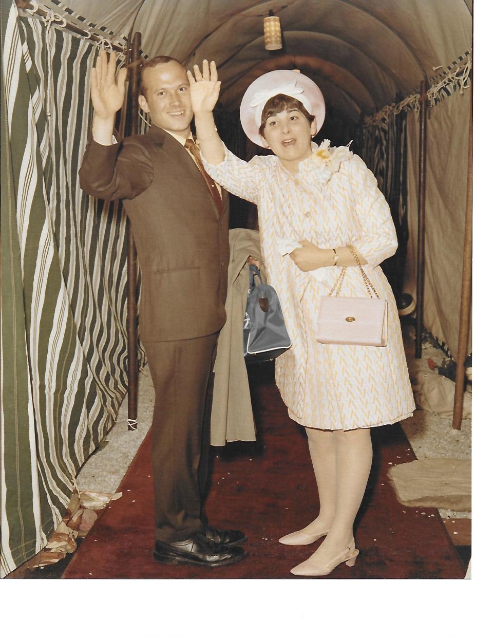 Paul Townsend and Francine Fazio, of Hull, leave for their honeymoon in Bermuda in 1968. They have been married for 55 years, have two sons, and run Mod-Tech Homes LLC in Hingham.