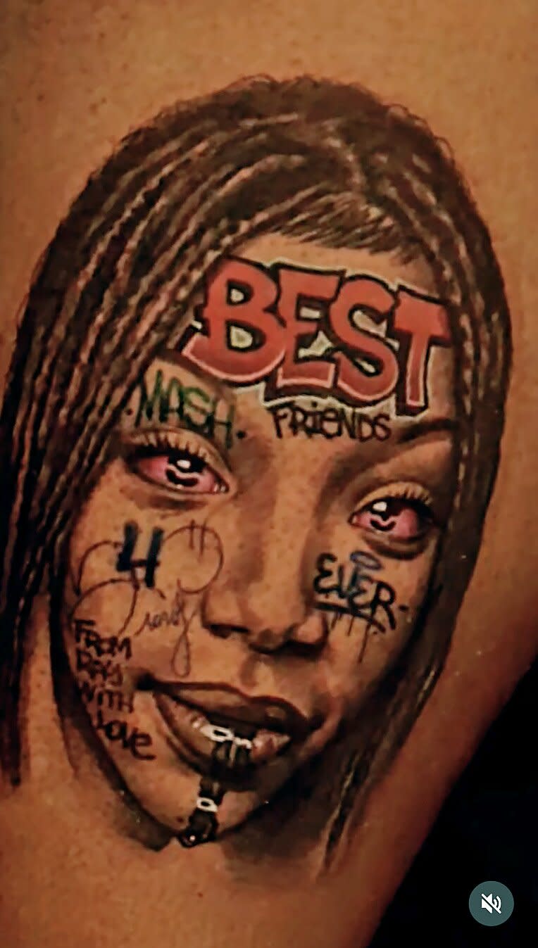 https://www.instagram.com/reel/CfpLzqNO4DP/?igshid=YmMyMTA2M2Y%3D rayj Verified NEW @brandy TATOO BY ONE OF THE GREATEST!! @_mashkow_ - IM GETTING MY WHOLE LEG TATTED WITH- MUSIC- LOVE - SCRIPTURES - THE VOCAL BIBLE - FAMILY - GHOSTS - POSITIVE WORDS AND THEMES - REAL GOTHIC LIKE — “THE HOLY LEG! “ - GONNA TAKE A MINUTE!! But I got the best doing it !! STAY TUNED!! - FULL LEG TATT — I had to start with my best friend!! ❤️���� Edited · 6h