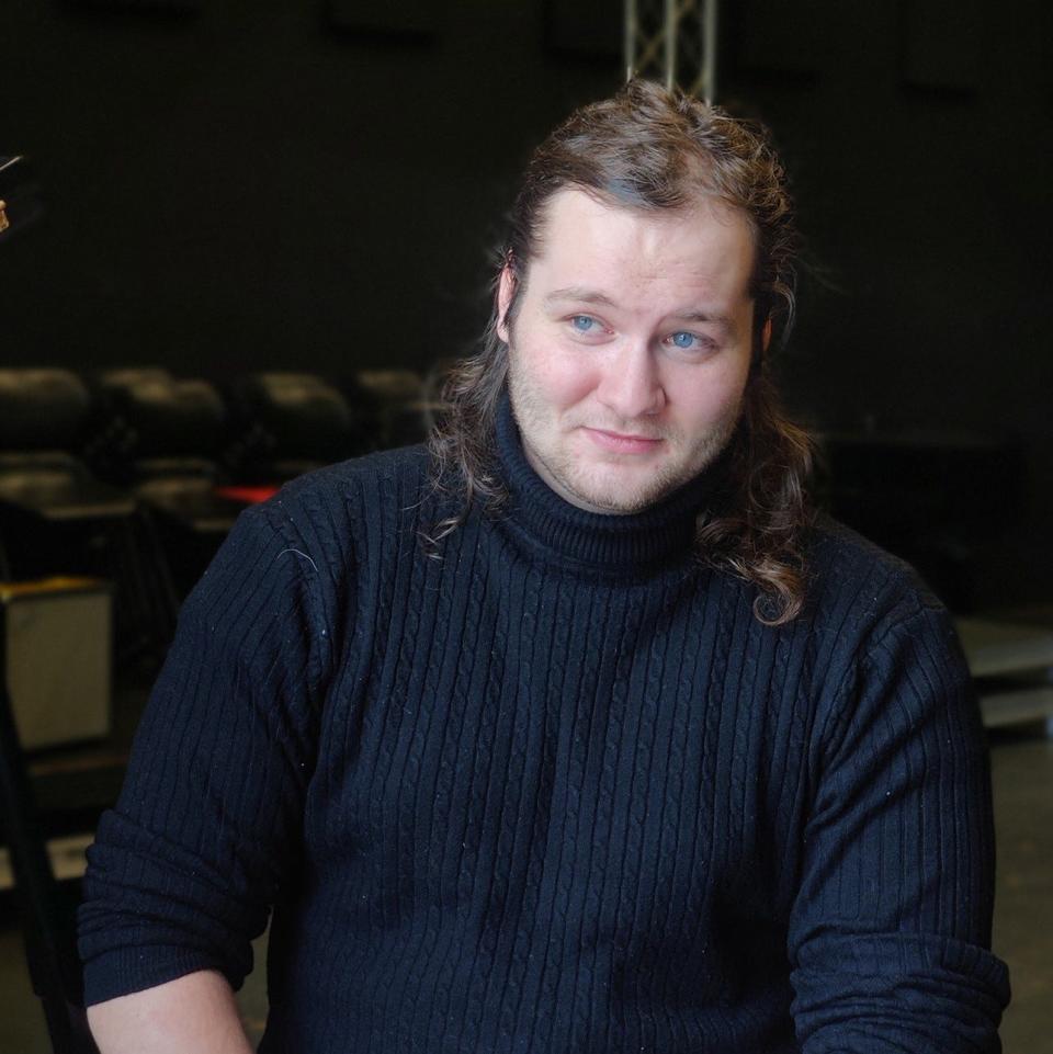 Silas Noble, 22, is one of the many competitors in this year's Hanna Powell Memorial Piano Festival at the Sanford Performing Arts Center.