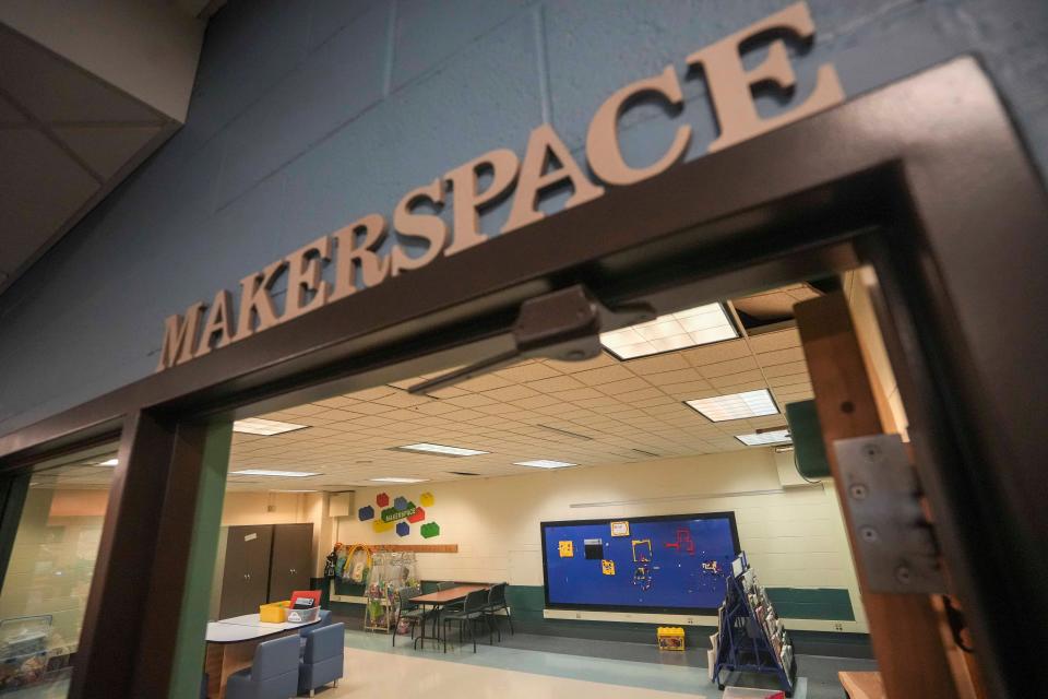 The Maker Space area pictured inside of the new Gaenslen Library which is fully accessible to students with disabilities and special needs.