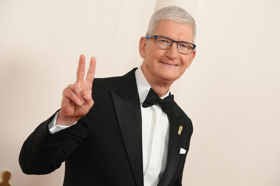 Tim Cook at the 96th Annual Oscars held at Ovation Hollywood on March 10, 2024 in Los Angeles, California.
