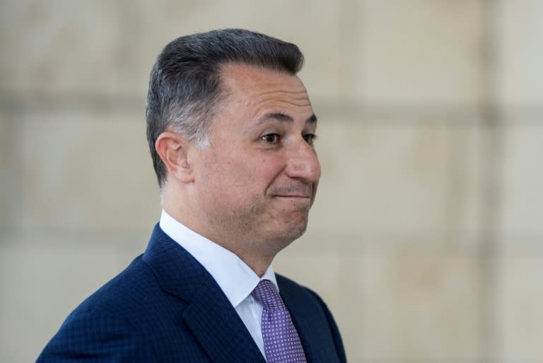 Former premier Nikola Gruevski fled the country after being convicted of corruption (Robert ATANASOVSKI)
