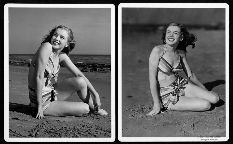 MARILYN MONROE AT ZUMA BEACH