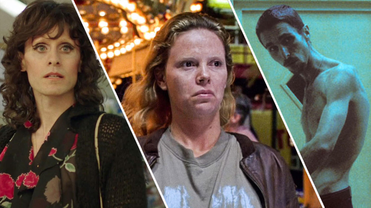 Actors like Charlize Theron, Christian Bale and Jared Leto have had some surprising transformations onscreen.