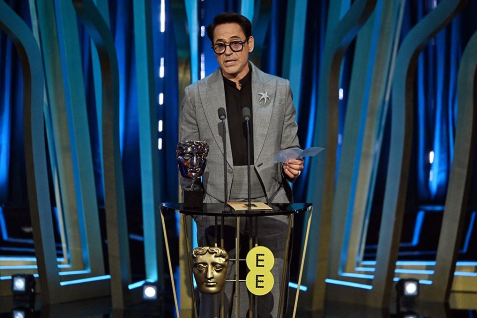 Robert Downey Jr., 2024 BAFTAs, Stage