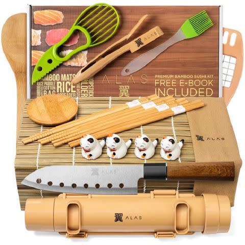 Sushi Making Kit With Bamboo Sushi Mat One Sushi Bazooka Maker