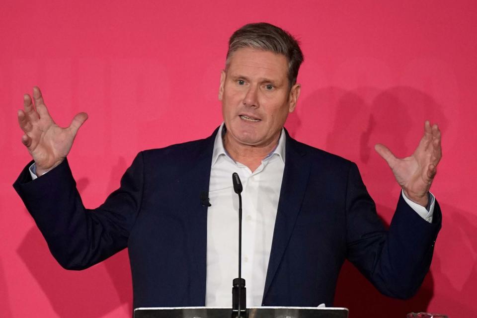 Labour MP Keir Starmer takes part in the first party leadership hustings (Getty Images)