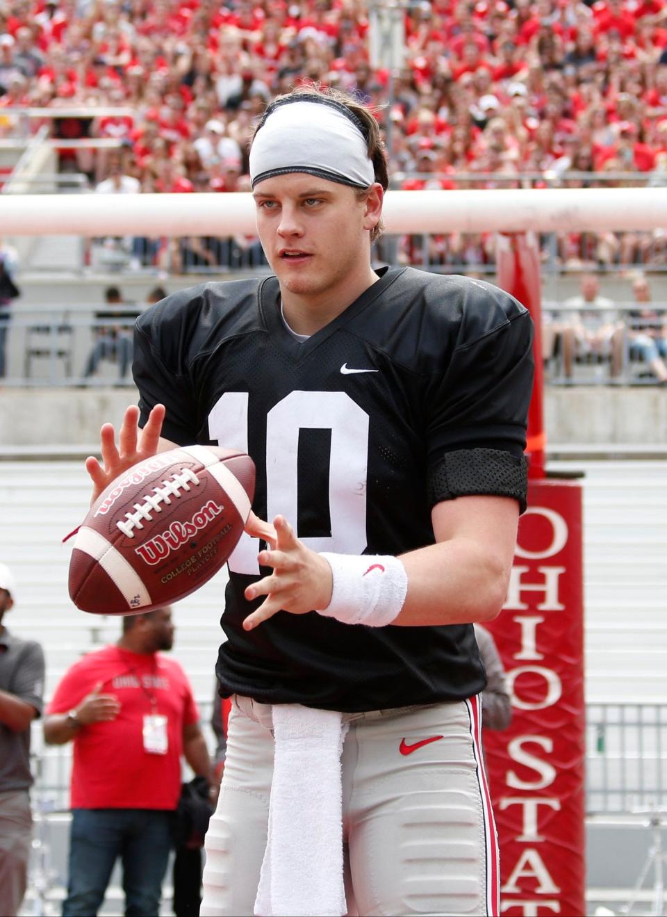 Joe Burrow at the Ohio State spring game in 2017.