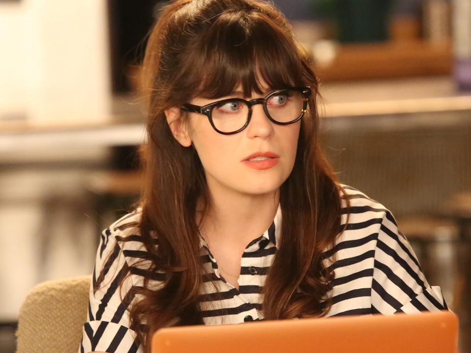 zooey deschanel as jess day on new girl