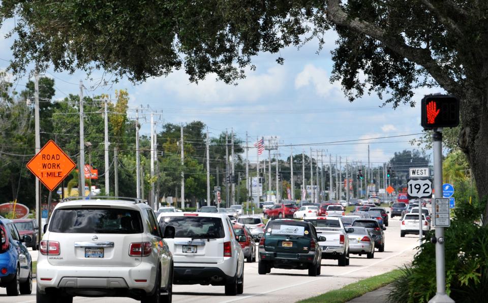 Traffic clogs U.S. 192 west of the Melbourne Square mall, along the Space Coast's No. 1 high-crash corridor.