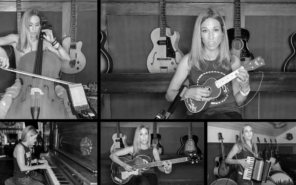 Sheryl Crow played everything from cello to drums for her guest appearance -  Retna/Avalon