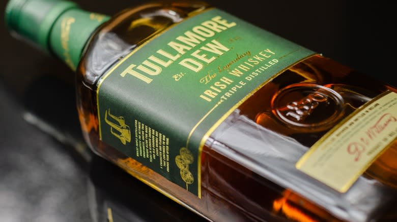 Bottle of Tullamore D.E.W. whiskey