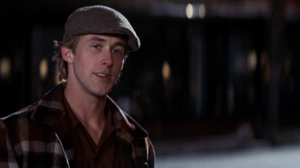 Ryan Gosling wore brown contacts for the film.