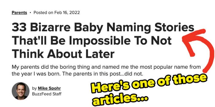 "33 Bizarre Baby Naming Stories that'll Be Impossible To Not Think About Later"