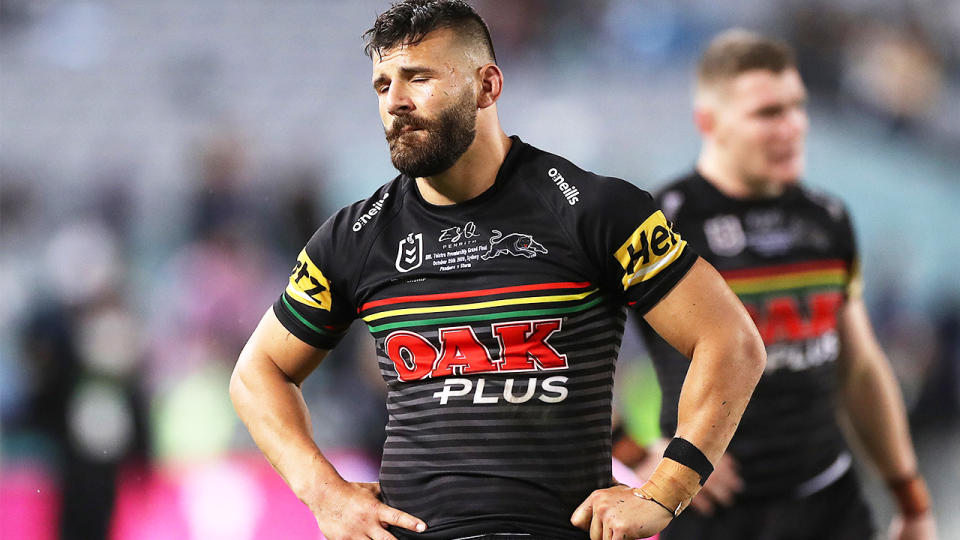 Josh Mansour looking disappointed after losing the NRL grand final.