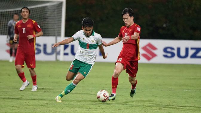 Menjelang akhir laga, Timnas Indonesia harus menarik keluar Witan Sulaeman yang mengalami cedera pada menit ke-78 dan digantikan Yabes Roni. (Dok. PSSI)