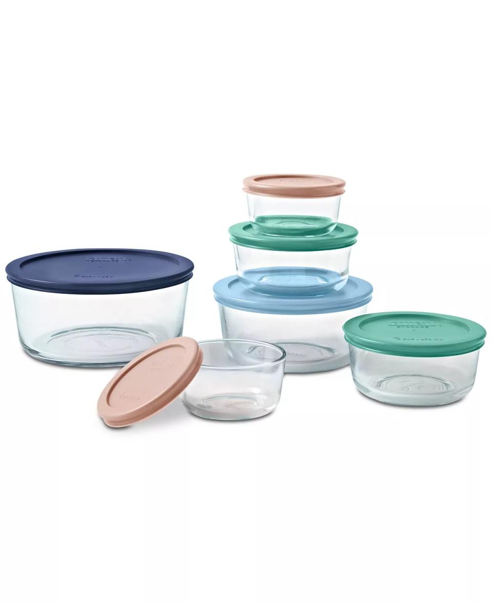 Pyrex glass storage set at Macy's