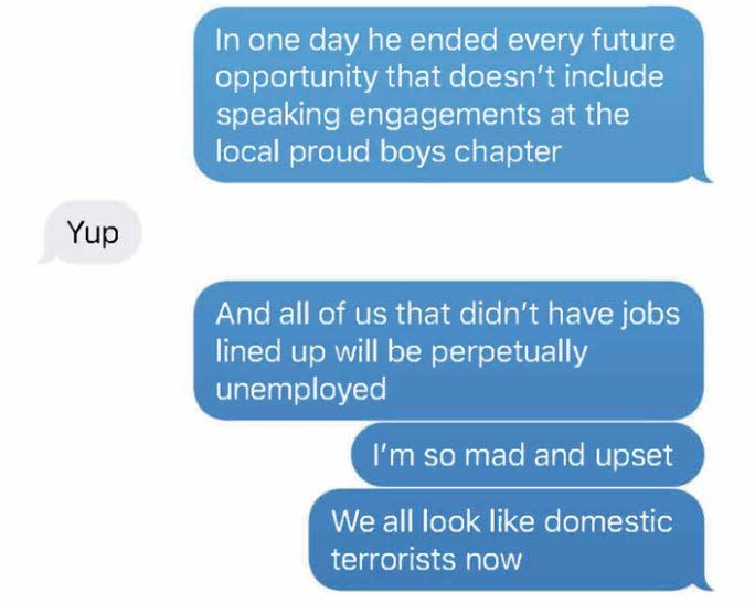 Hope Hicks texts