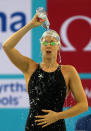 Federica Pellegrini of Italy prepares for the Women's 200m Freestyle final on day five of the 10th FINA World Swimming Championships (25m) at the Hamdan bin Mohammed bin Rashid Sports Complex on December 19, 2010 in Dubai, United Arab Emirates. (Photo by Clive Rose/Getty Images)