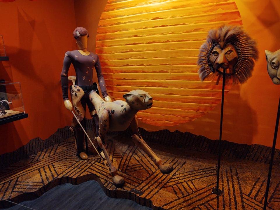 Museum of Broadway: puppet costume from "The Lion King"
