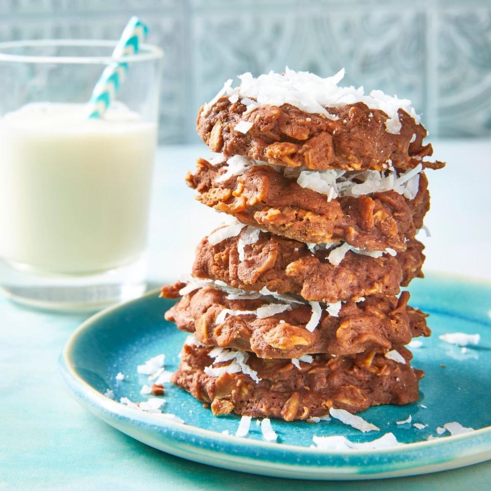 mothers day cookies nobake chocolate oatmeal cookies