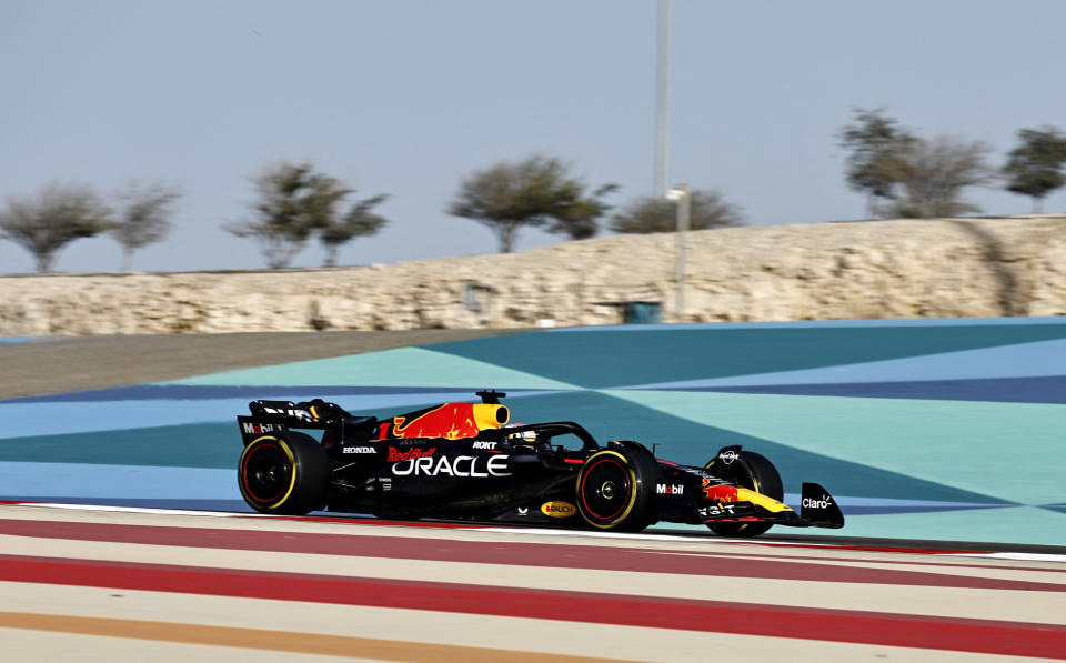 Formula One F1 - Pre-Season Testing - Bahrain International Circuit, Sakhir, Bahrain - February 23, 2023 Red Bull's Max Verstappen during testing REUTERS/Hamad I Mohammed