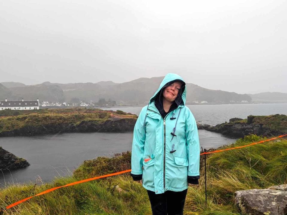 Easdale Island in the rain