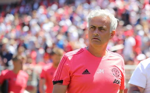 Jose Mourinho looks on - Credit: Getty Images